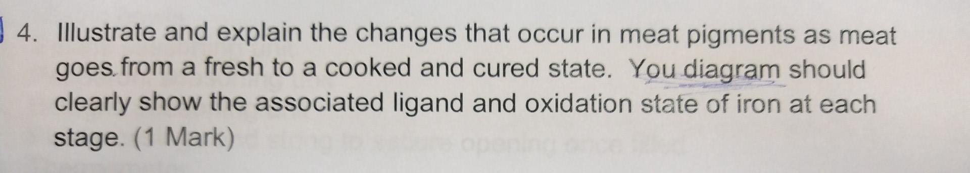 4. Illustrate and explain the changes that occur