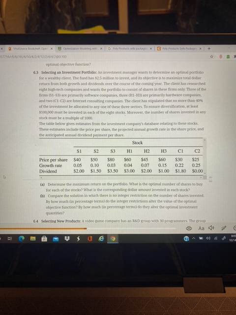 Please answer in excel with excel solver + O