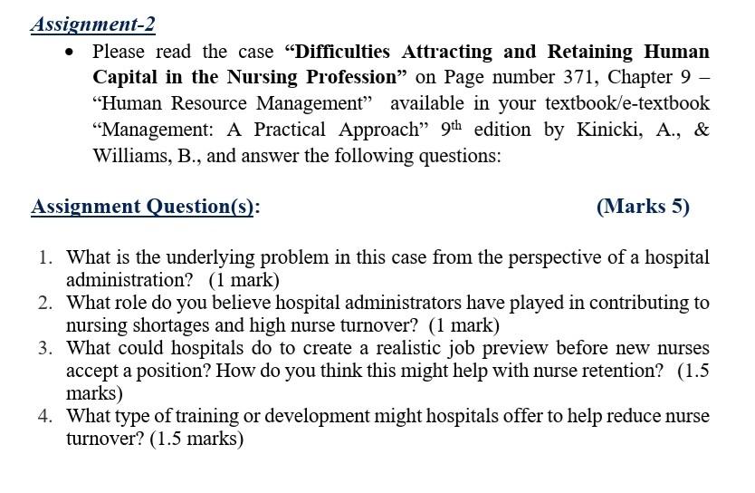 Assignment-2 Please read the case Difficulties