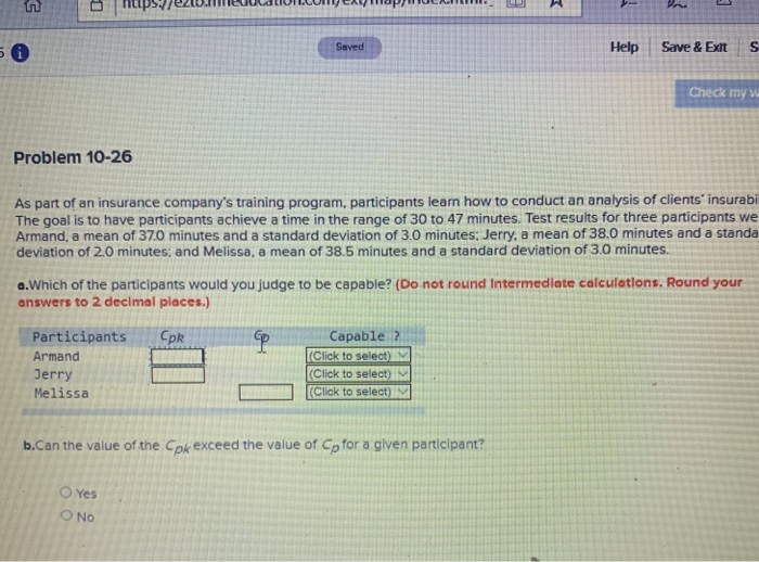 need help n Saved Help Save & Exit s Check my w