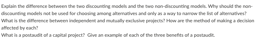 Explain the difference between the two