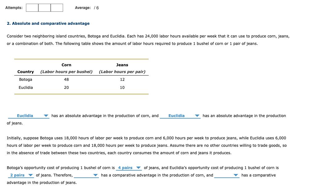 Attempts: Average: /6 2. Absolute and comparative