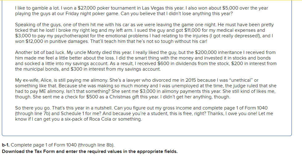 Required information (The following information