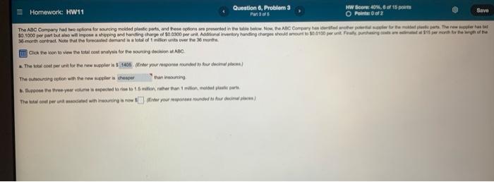 Homework: HW11 Question 6, Problem 3 HW Score: