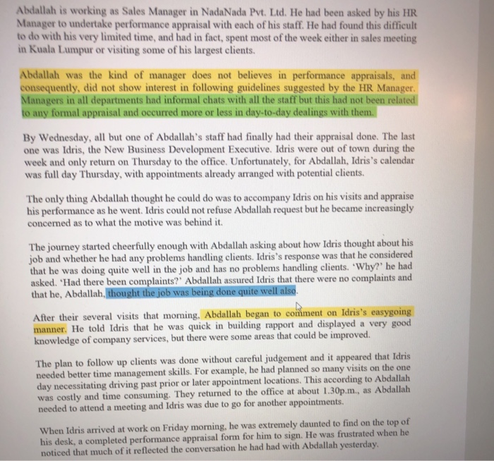 Abdallah is working as Sales Manager in NadaNada