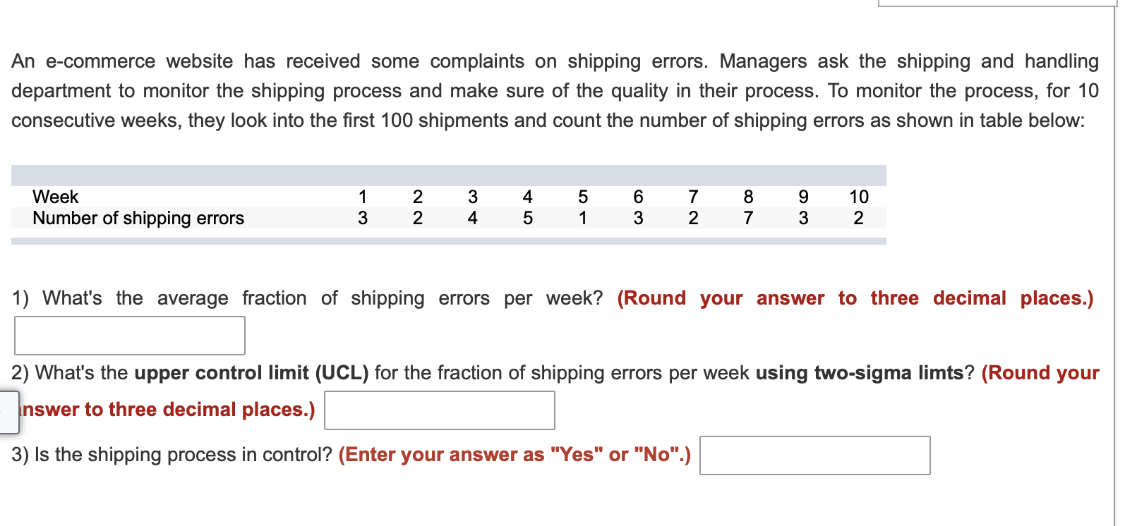 An e-commerce website has received some
