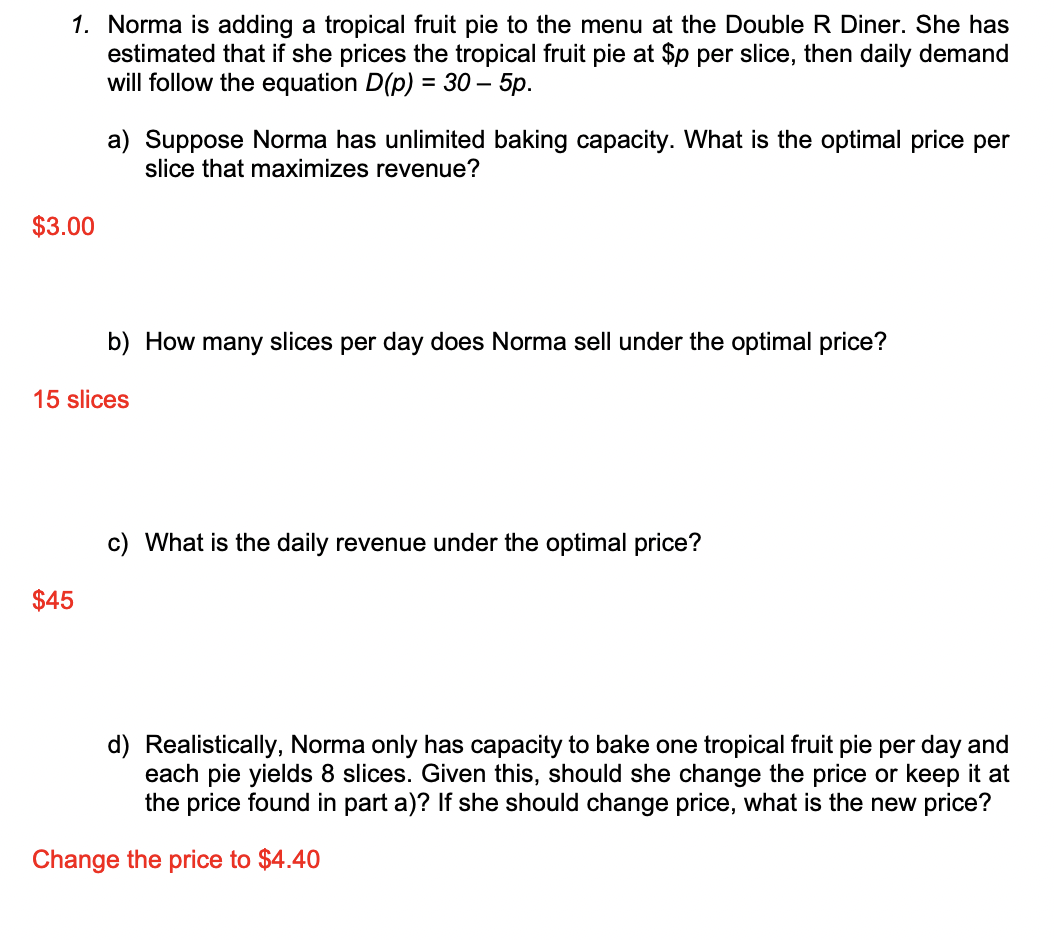 answers are in red but how do you get to that