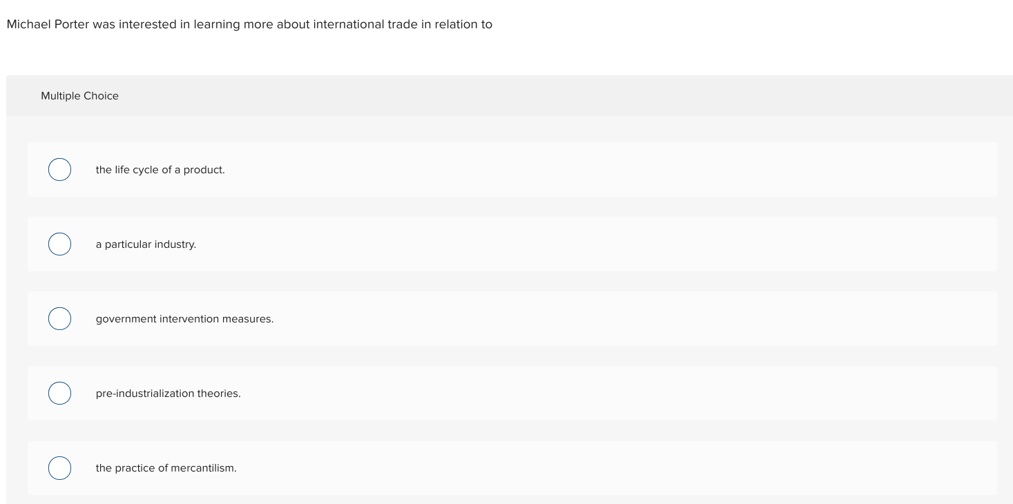 Michael Porter was interested in learning more