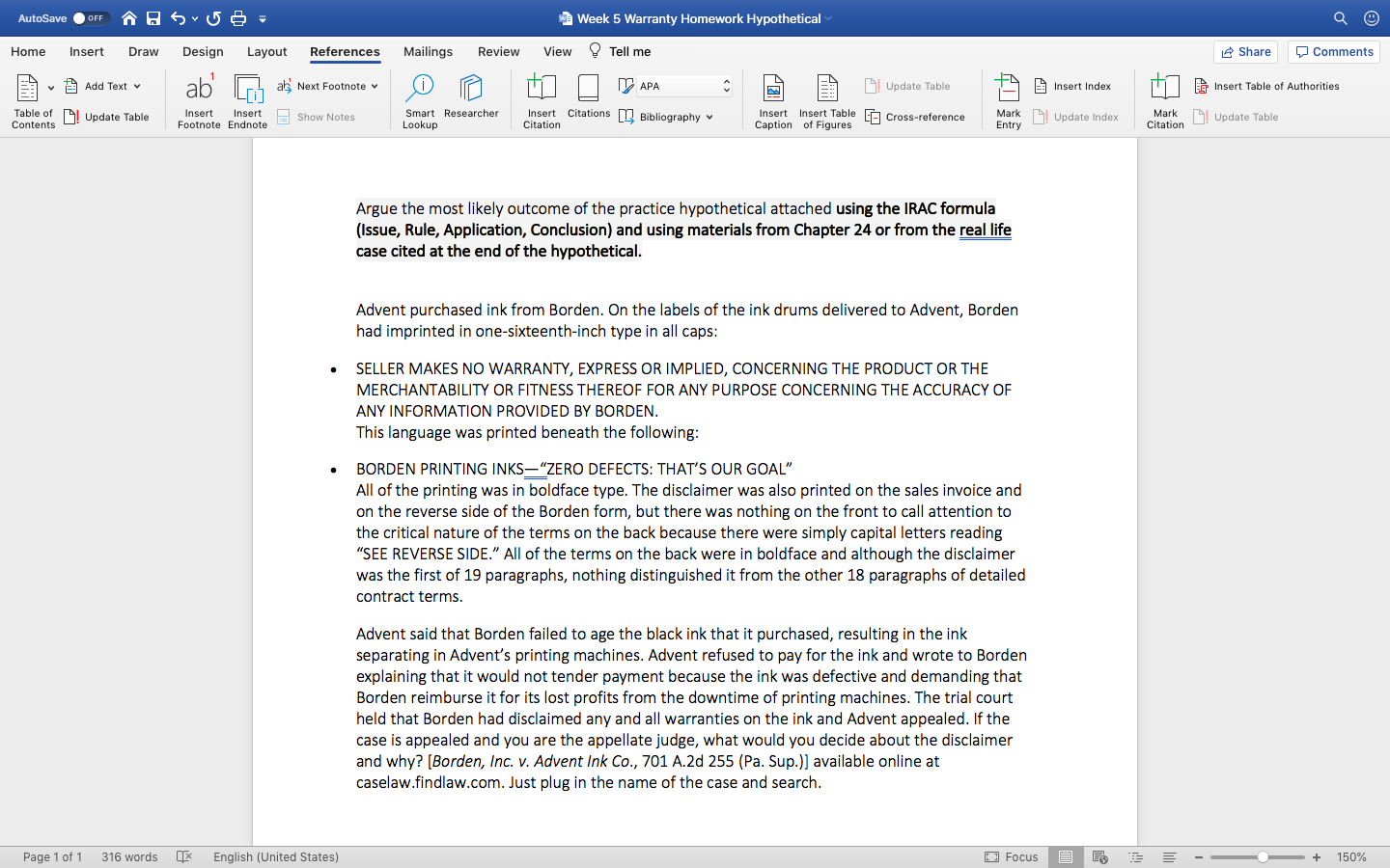The first paragraph is the instructions. AutoSave