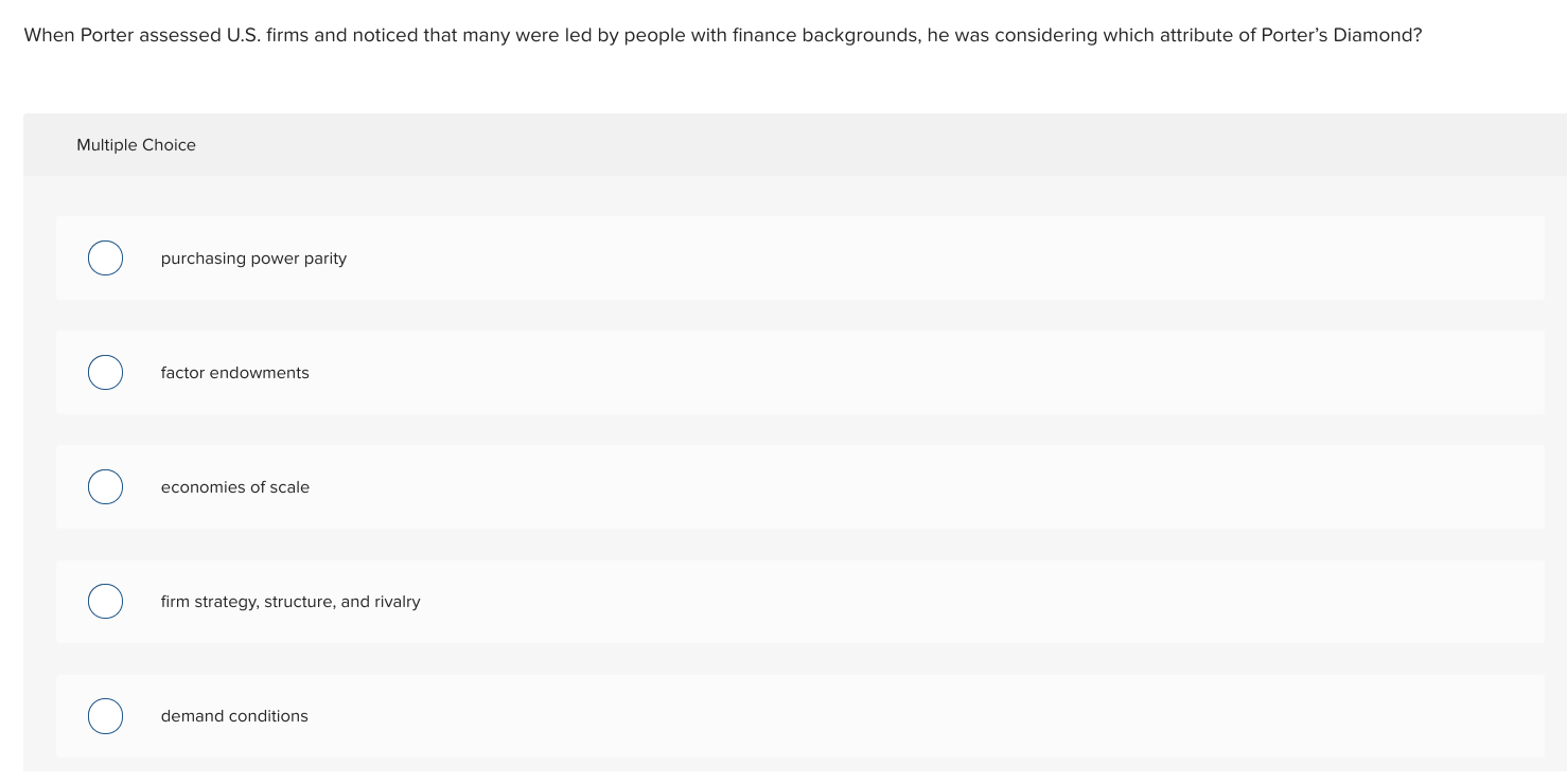 Michael Porter was interested in learning more