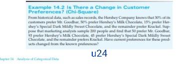 Example 14.2 Is There a Change in Customer