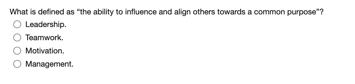 What is defined as the ability to influence and