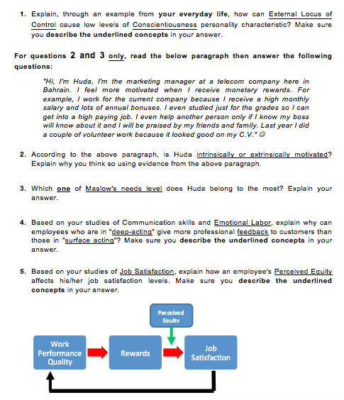 1. Explain, through an example from your everyday
