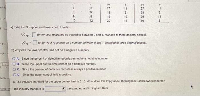 11 Five data entry operators work at the data