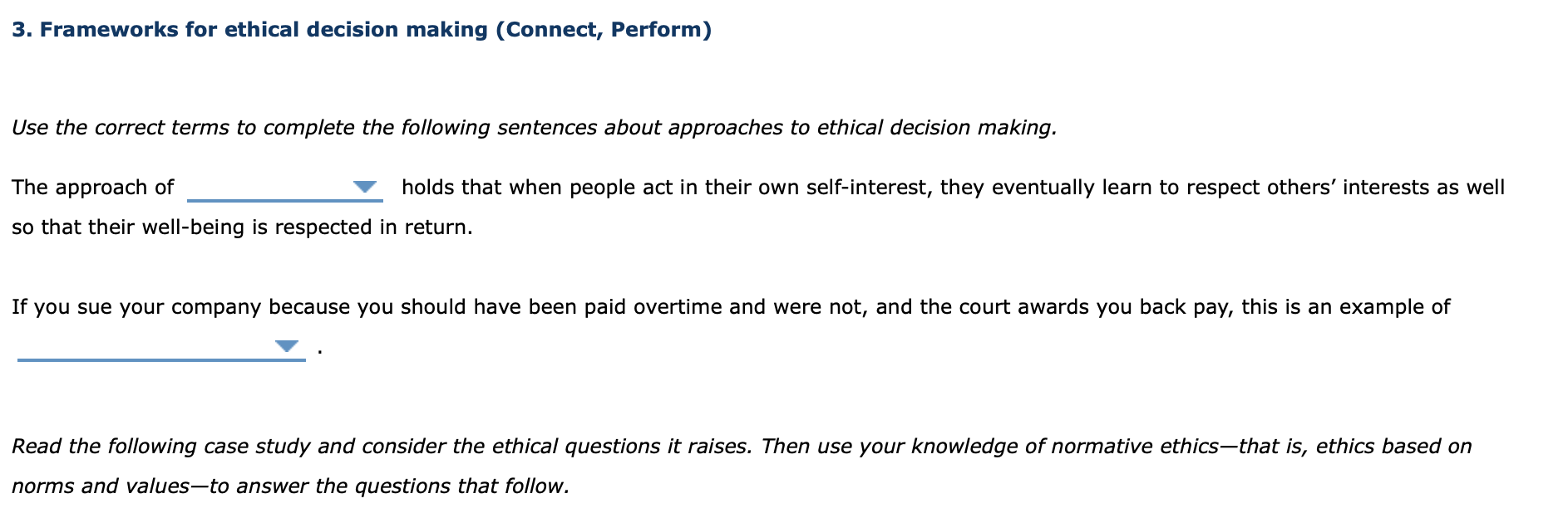 3. Frameworks for ethical decision making