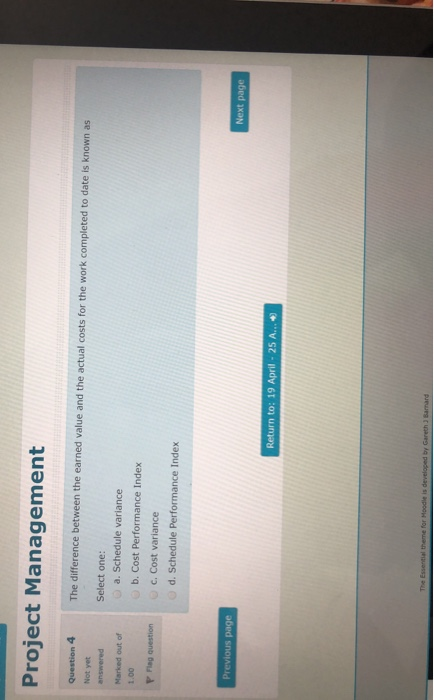 Assessment Project Management Question 1 Total