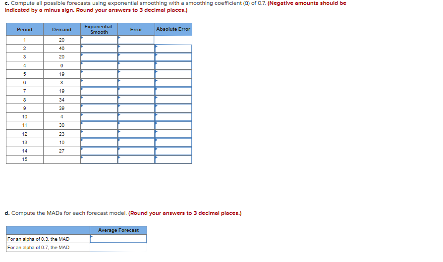 Click here for the Excel Data File b. Compute all