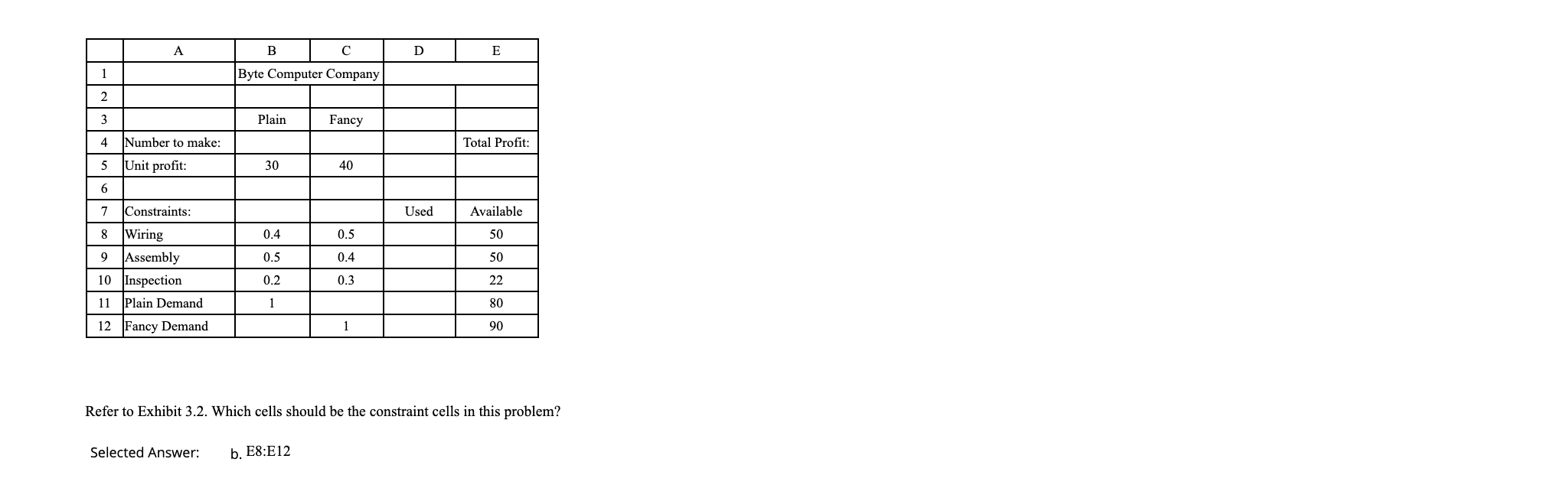 THERE IS NO EXCEL SHEET OR ATTACHMENT PROVIDED