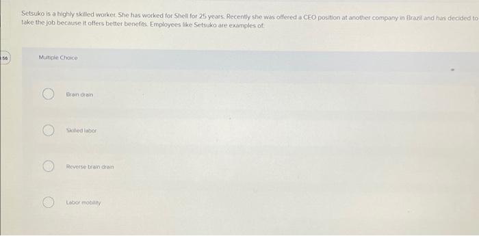 Setsuko is a highly skilled worker She has worked