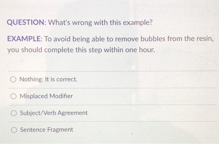 QUESTION: What's wrong with this example?