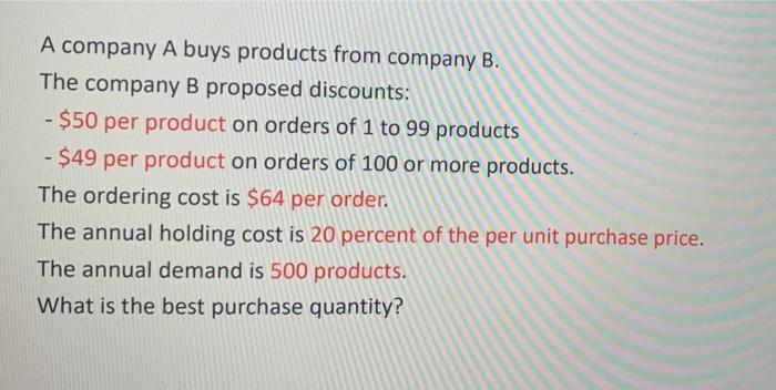 solve in excel woth steps with the equations you