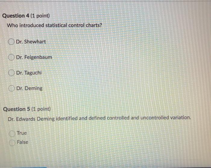 Question 1 (1 point) Uncontrolled variation