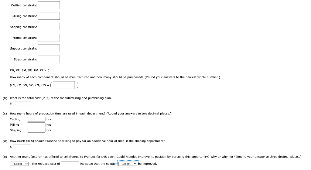 A lincar programming computer package is needed.