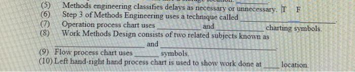 Please answer the questions below. (5) Methods