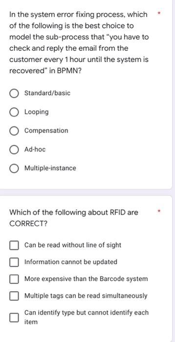 please answer all the question In the system