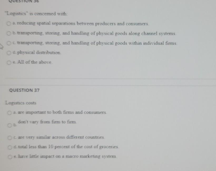 "Logistics" is concerned with a reducing spatial