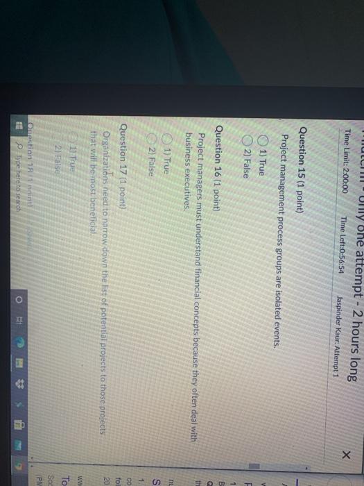 Question 12 (1 point) Most experienced people