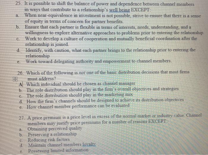 a 52 e. 25. It is possible to shift the balance