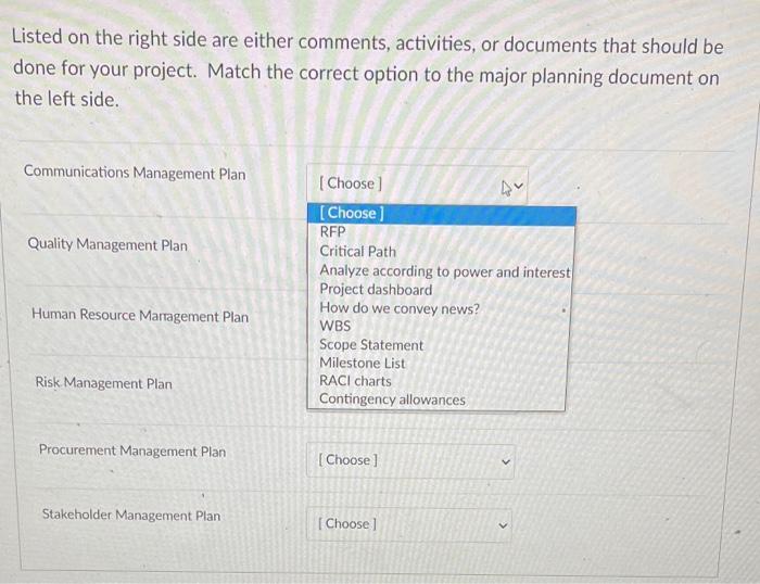 Listed on the right side are either comments,