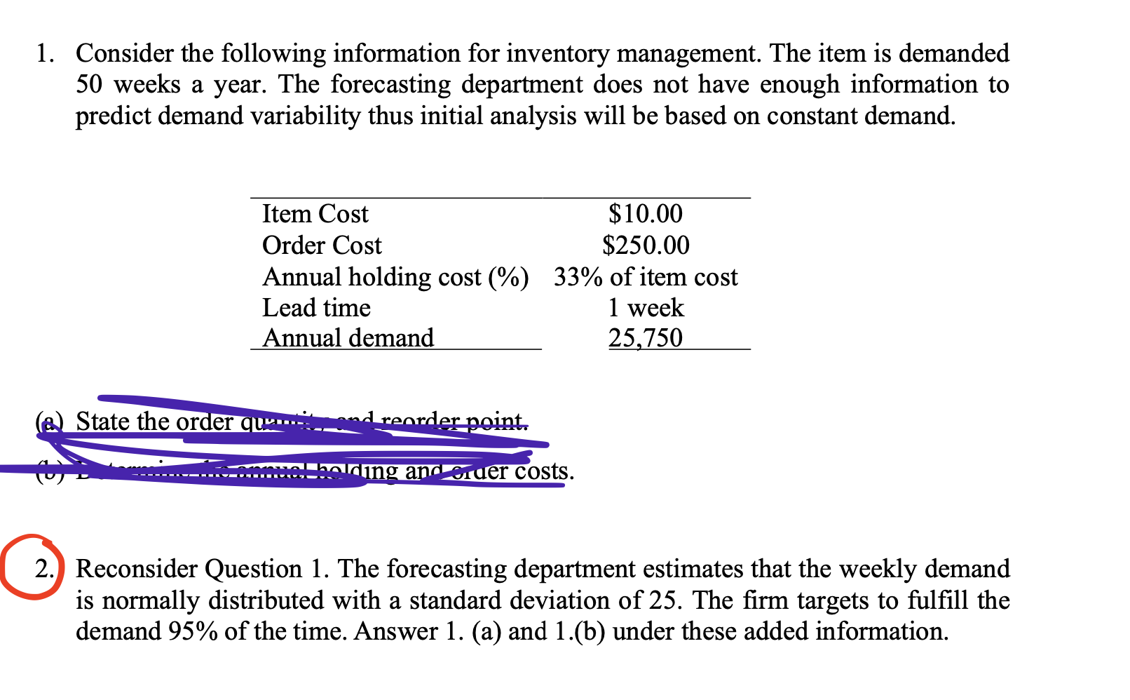 PLEASE ANSWER QUESTION 2 ONLY! DO NOT ANSWER