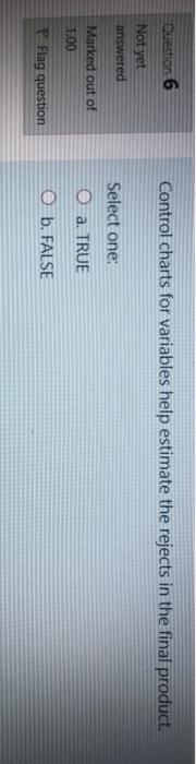 Question 6 Control charts for variables help