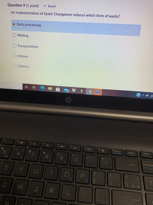 Question 9 (1 point) Saved An implementation of