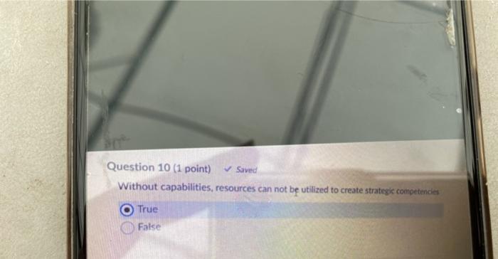 1 Question 1 (1 point) Strategy characteristics