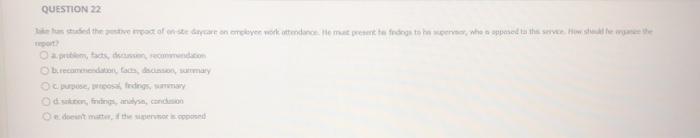 QUESTION 5 @ Visualizing a firm's organizational