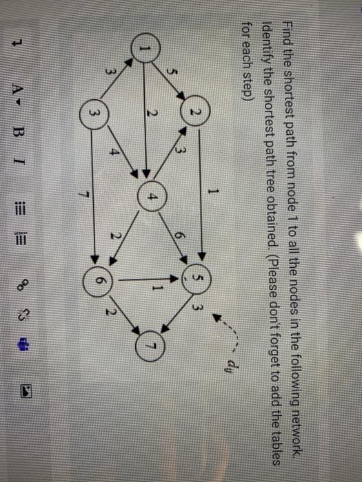 Find the shortest path from node 1 to all the