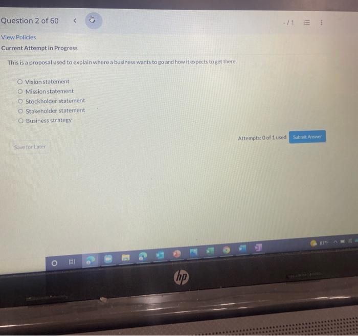 This is a proposal used to explain where a