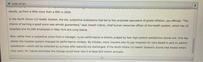 CASE STUDY Performance Reviews by the Numbers