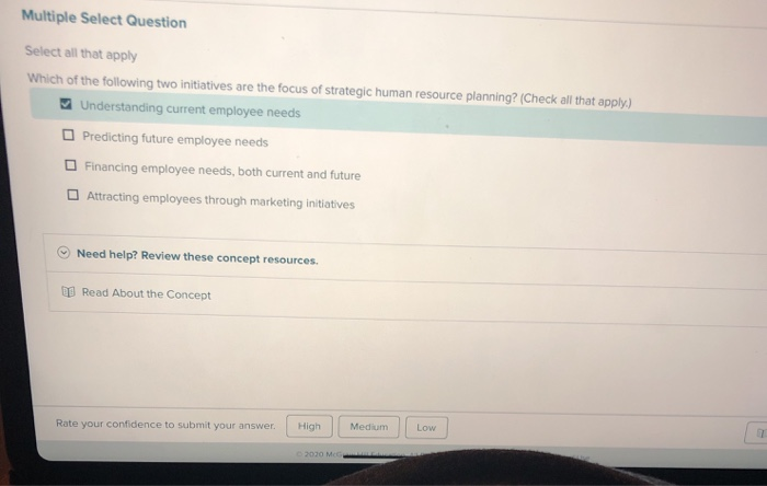 Multiple Select Question Select all that apply