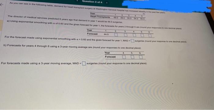 Forecasts using Exponential Smoothing and 3-Day