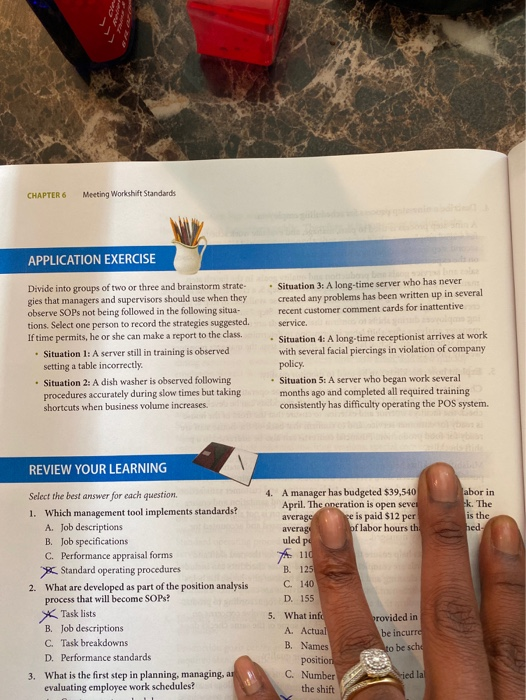 strategize what a manager would do if the found