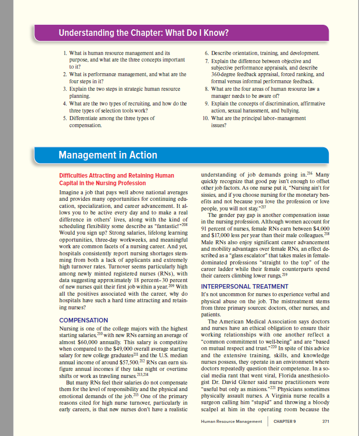 Please read the case Difficulties Attracting and