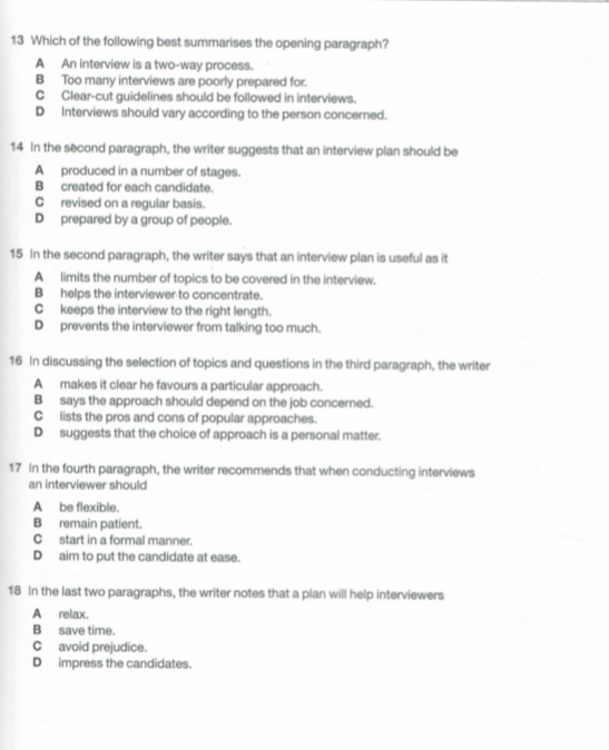 Part 3 Questions 13-18 Read the article below