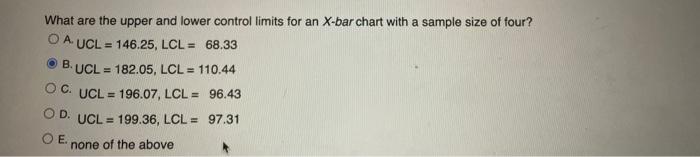 Variable Control Chart Constants Sample Size N