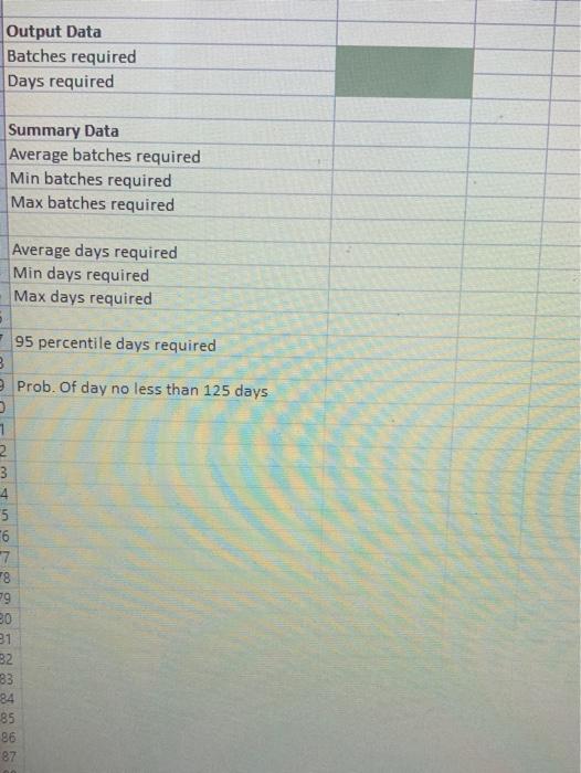 Please give formulas for excel input. QUESTION 2