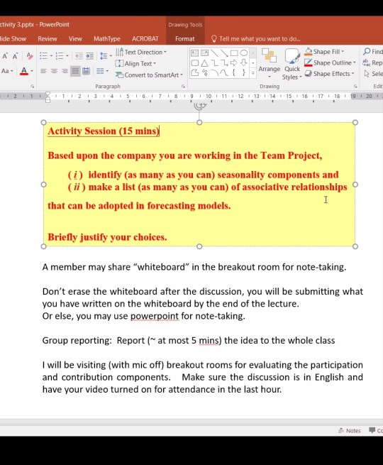 activity 3.pptx - PowerPoint lide Show Review