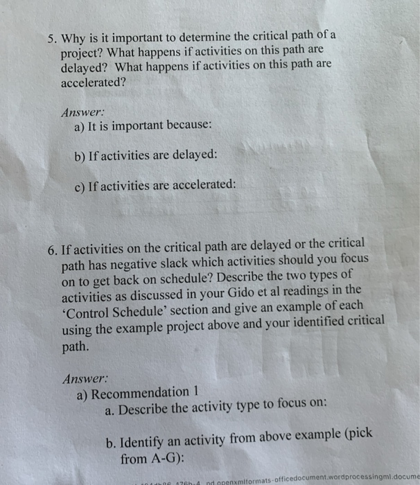 5. Why is it important to determine the critical